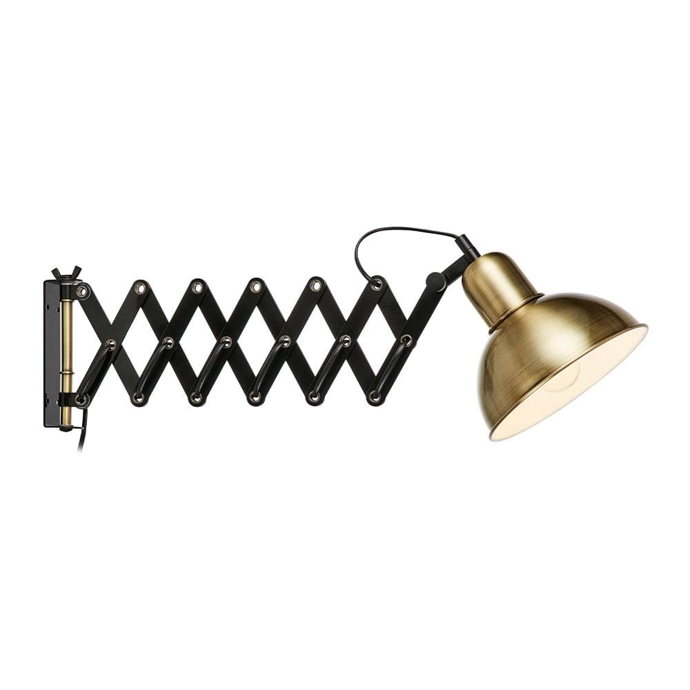 Vägglampa Riggs Antik/Svart