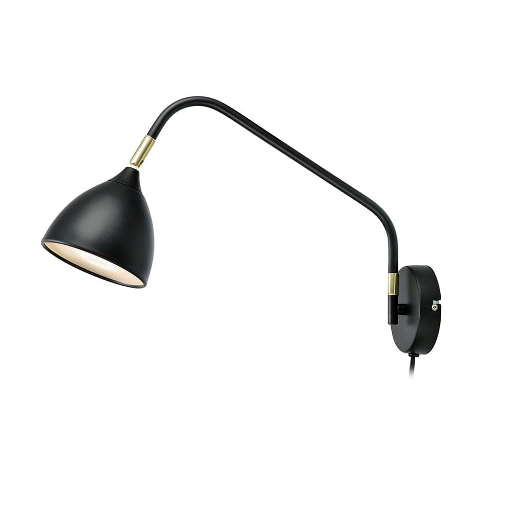 Vägglampa Valencia Svart