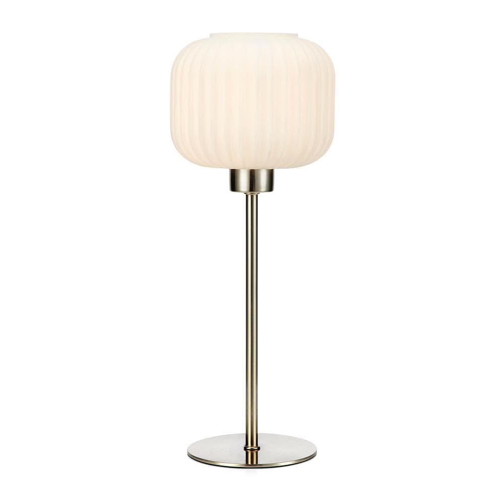 Bordslampa Sober Stål/Vit