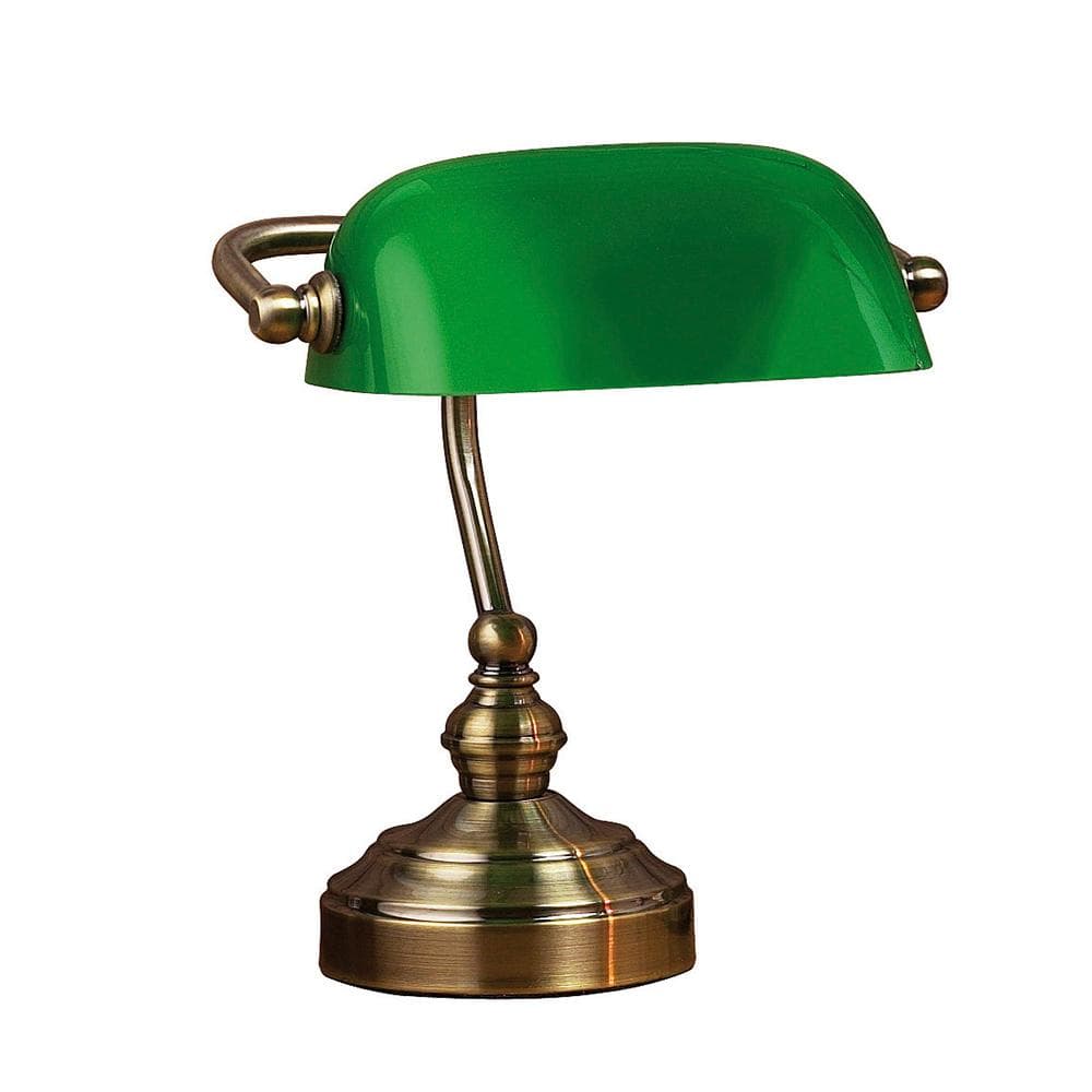 Bordslampa Bankers 25 cm Grön