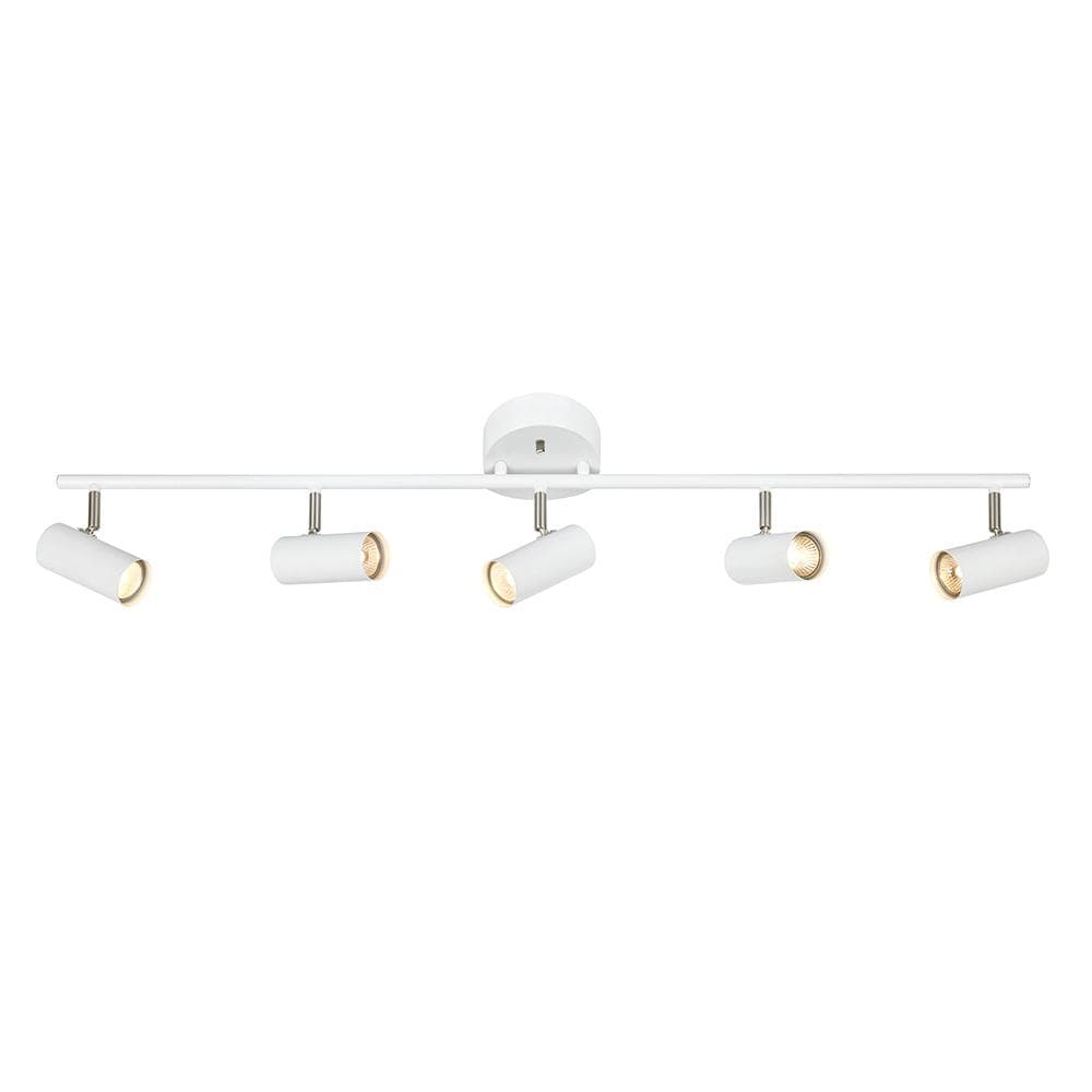 Taklampa Barcelona Spotlight 5 lampor Vit