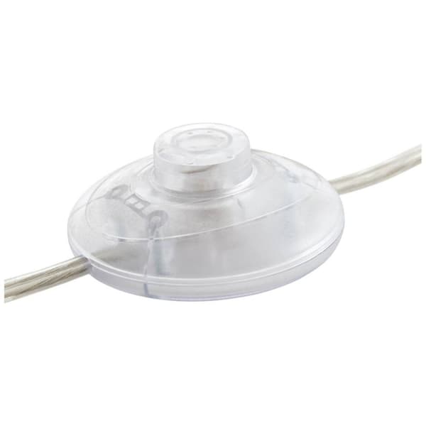 BRILLIANT lampa Clarie välvd golvlampa 1,8m järn / vit | 1x A60, E27, 60W, lämplig för normala lampor (ingår ej) | Skala A ++ till E | Med fotomkoppla