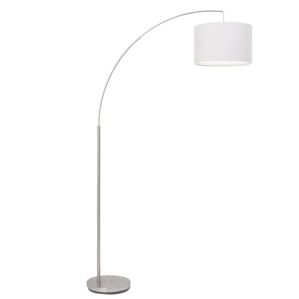 BRILLIANT lampuu Clarie holvilattiavalaisin 1,8m rauta / valkoinen | 1x A60, E27, 60W, sopii normaaleille lampuille (ei sisälly) | Asteikko A ++ E | V