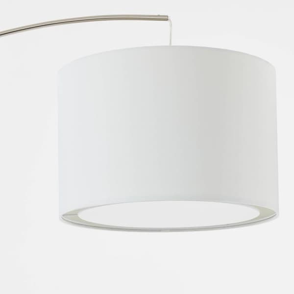BRILLIANT lampuu Clarie holvilattiavalaisin 1,8m rauta / valkoinen | 1x A60, E27, 60W, sopii normaaleille lampuille (ei sisälly) | Asteikko A ++ E | V