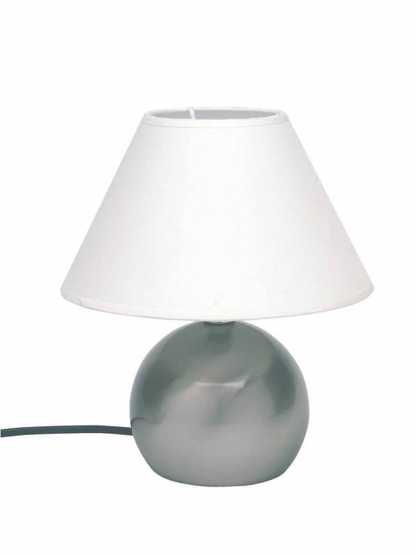 BRILLIANT lampa Tarifa bordslampa touch dimmer järn / vit | 1x C35, E14, 40W, lämplig för ljuslampor (ingår ej) | Skala A ++ till E | Med 3-stegs berö