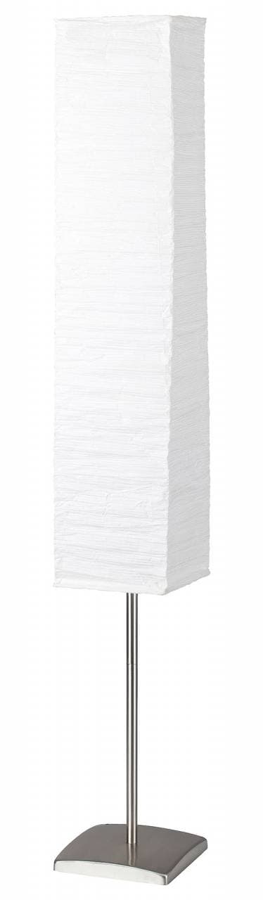 BRILLIANT lampa Nerva golvlampa titan / vit | 2x C35, E14, 40W, lämplig för ljuslampor (ingår ej) | Skala A ++ till E | Med fotomkopplare