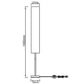 Miniatyrbillede 8 af 8: BRILLIANT lampe Nervøs standerlampe jern / hvid / grå gren | 2x C35, E14, 40W, egnet til pærer (medfølger ikke) | Skala A ++ til E | Med fotoswitch