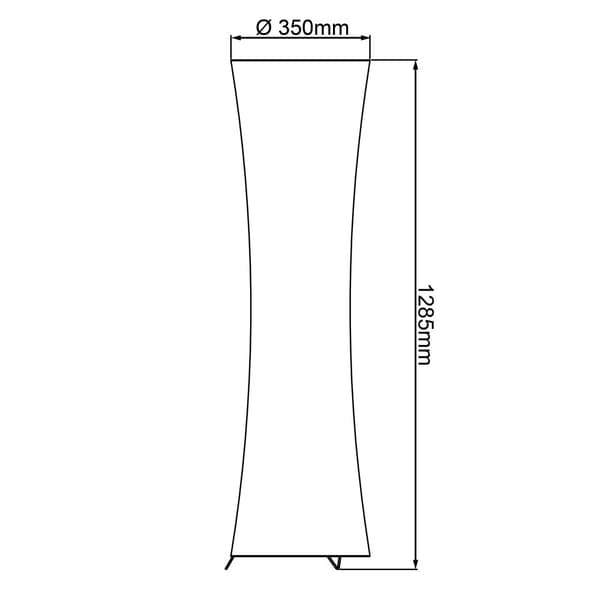 BRILLIANT lampa Becca golvlampa vit | 2x A60, E27, 60W, lämplig för normala lampor (ingår ej) | Skala A ++ till E | Med fotomkopplare