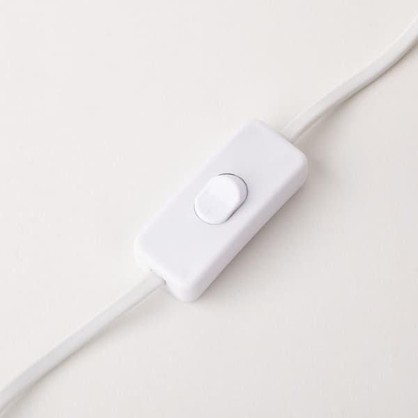 BRILLIANT lampe Yan bordlampe 29cm hvid | 1x A60, E27, 30W, egnet til normale lamper (medfølger ikke) | Skala A ++ til E | Med ledningskontakt