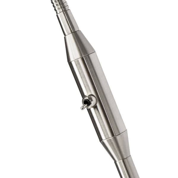 BRILLIANT lampe Philo LED gulvlampe 1-flamme jern/hvid | 1x LED-D45, E14, 4W LED dryplampe inkluderet, (450lm, 2700K) | Skala A ++ til E | Med vippeko
