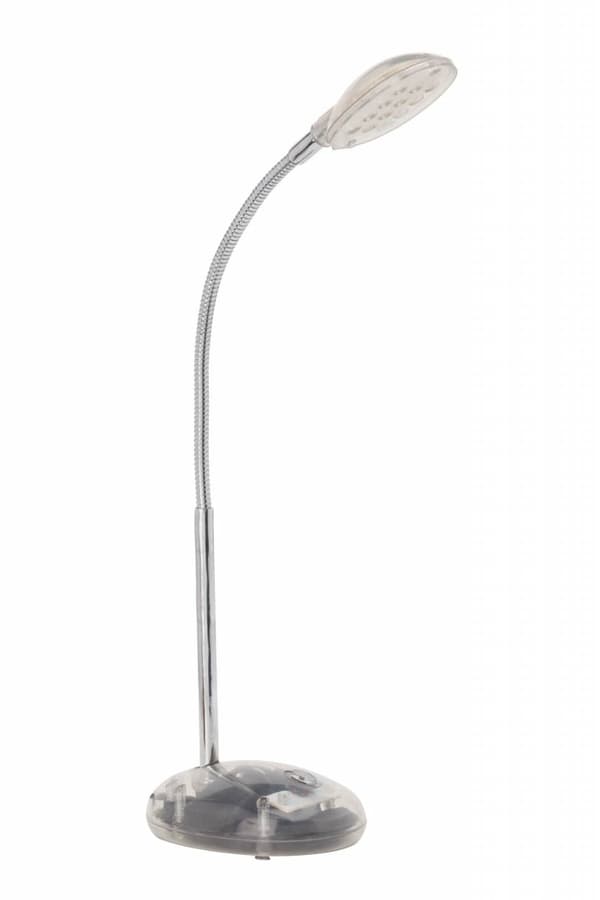 BRILLIANT lampe Timmi LED bordlampe gennemsigtig | 1x 2W LED integreret, (100lm, 6000K) | Skala A ++ til E | Med trykknap på bunden