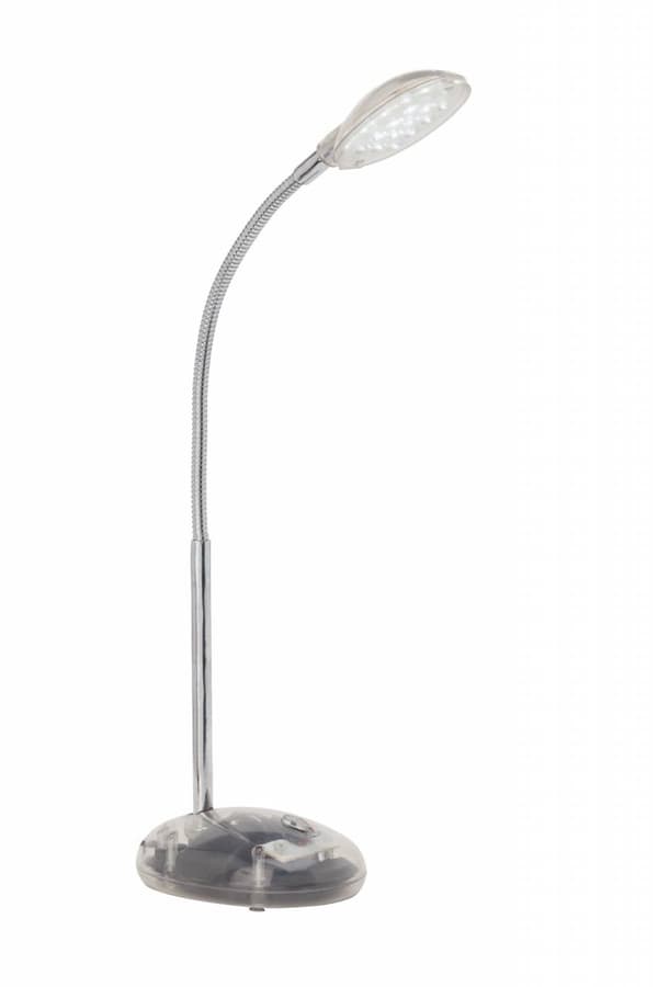 BRILLIANT lampe Timmi LED bordlampe gennemsigtig | 1x 2W LED integreret, (100lm, 6000K) | Skala A ++ til E | Med trykknap på bunden
