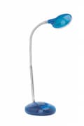 Miniatyrbillede 3 af 10: BRILLIANT lampe Timmi LED bordlampe gennemsigtig / blå | 1x 2W LED integreret, (100lm, 6000K) | Skala A ++ til E | Med trykafbryder på bunden