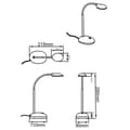 Miniatyrbillede 4 af 10: BRILLIANT lampe Timmi LED bordlampe gennemsigtig / blå | 1x 2W LED integreret, (100lm, 6000K) | Skala A ++ til E | Med trykafbryder på bunden
