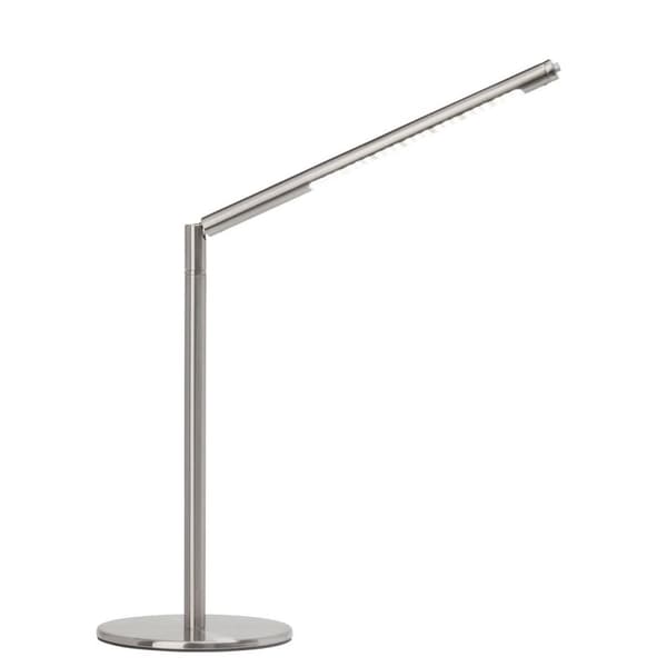 BRILLIANT lampe Bombay LED bordlampe jern | 1x 5,5 W LED integreret, (305lm, 6400K) | Skala A ++ til E | Tænd for lampehovedet Krom