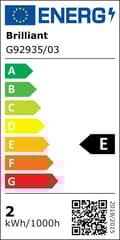 Miniatyrbillede 3 af 6: BRILLIANT lampe Anthony LED bordlampe jern / blå | 1x 2,4W LED integreret, (200lm, 3000K) | Skala A ++ til E | Med trykafbryder på bunden