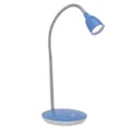 Miniatyrbillede 1 af 6: BRILLIANT lampe Anthony LED bordlampe jern / blå | 1x 2,4W LED integreret, (200lm, 3000K) | Skala A ++ til E | Med trykafbryder på bunden