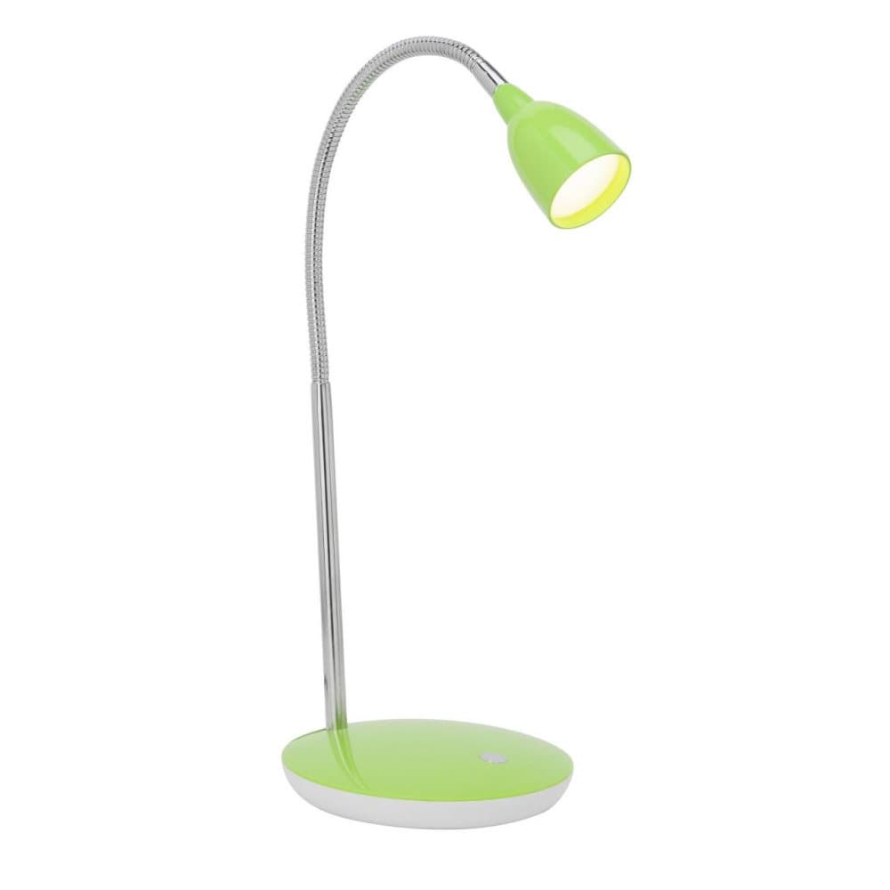 BRILLIANT lampa Anthony LED bordlampa järn / grön | 1x 2,4 W LED integrerad, (200lm, 3000K) | Skala A ++ till E | Med tryckbrytare på basen