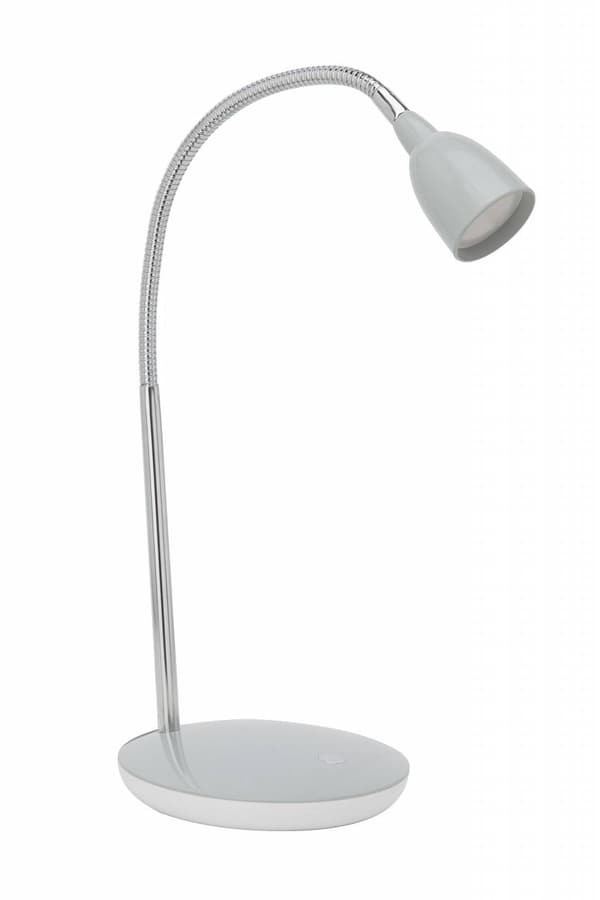 BRILLIANT lampuu Anthony LED pöytävalaisin titaani | 1x 2,4W LED integroitu, (200lm, 3000K) | Asteikko A ++ E | Painekytkin pohjassa