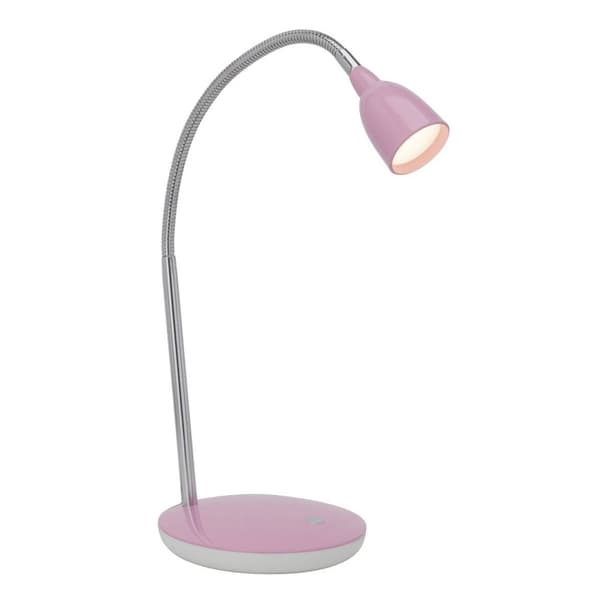 BRILLIANT lampuu Anthony LED pöytävalaisin rauta / pinkki | 1x 2,4W LED integroitu, (200lm, 3000K) | Asteikko A ++ E | Painekytkin pohjassa