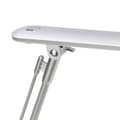 Miniatyrbillede 8 af 10: BRILLIANT lampe Brendan LED bordlampe titanium | 1x 6W LED integreret (SMD), (680lm, 4100K) | Skala A ++ til E | Tryk på knappen på hovedet