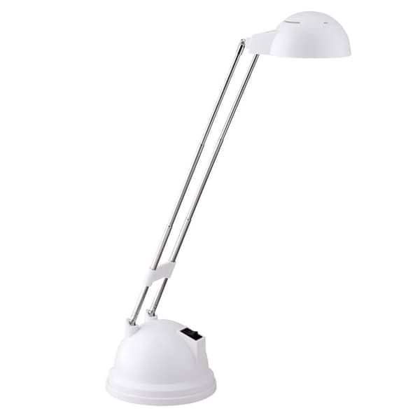 BRILLIANT lampa Katrina LED bordslampa vit | 1x 5,7 W LED integrerad (SMD), (600lm, 2700K) | Skala A ++ till E | Svängbar med vippbrytare / huvud