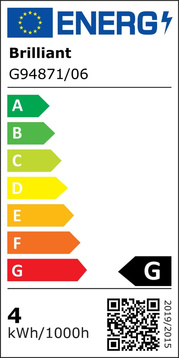 BRILLIANT lampe Glenn LED bordlampe sort | 1x 5W LED integreret (SMD), (300lm, 2800-6500K) | Skala A ++ til E | Uendeligt dæmpbar med touch-dæmper