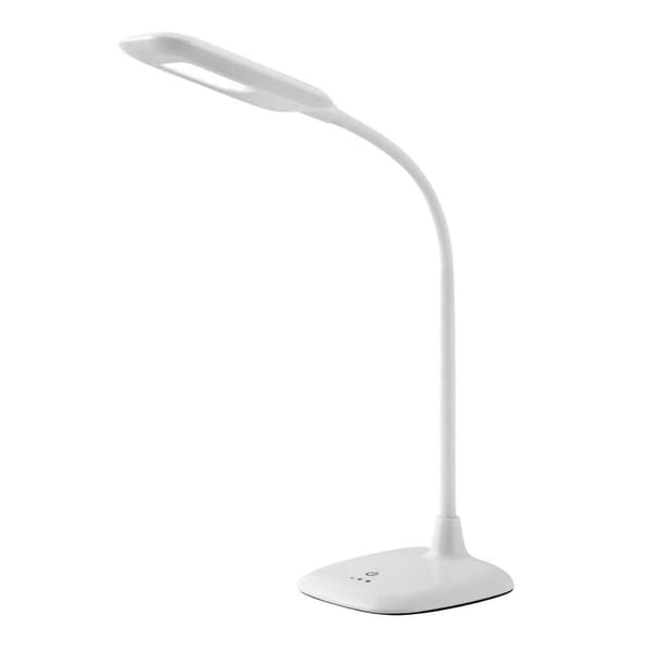 BRILLIANT Lampe Nele LED bordlampe touch lysdæmper hvid | 1x 5W LED integreret (SMD), (300lm, 6000K) | Skala A ++ til E | Med 3-trins berøringsdæmper