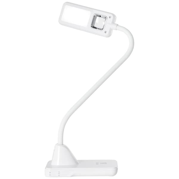 BRILLIANT lampe Joscha LED bordlampe hvid | 1x 5W LED integreret, (418lm, 4600K) | Skala A ++ til E | Med 3-trins berøringsdæmper