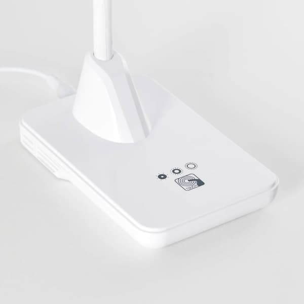 BRILLIANT lampe Joscha LED bordlampe hvid | 1x 5W LED integreret, (418lm, 4600K) | Skala A ++ til E | Med 3-trins berøringsdæmper