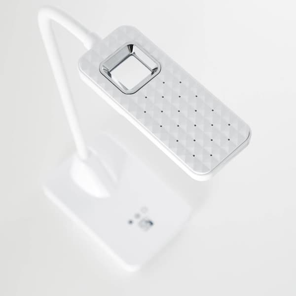 BRILLIANT lampe Joscha LED bordlampe hvid | 1x 5W LED integreret, (418lm, 4600K) | Skala A ++ til E | Med 3-trins berøringsdæmper