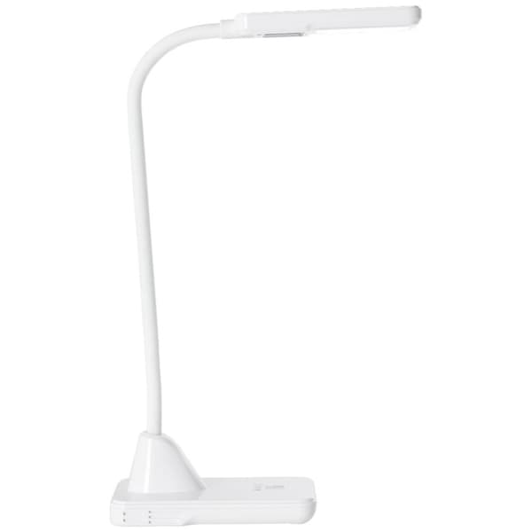BRILLIANT lampe Joscha LED bordlampe hvid | 1x 5W LED integreret, (418lm, 4600K) | Skala A ++ til E | Med 3-trins berøringsdæmper