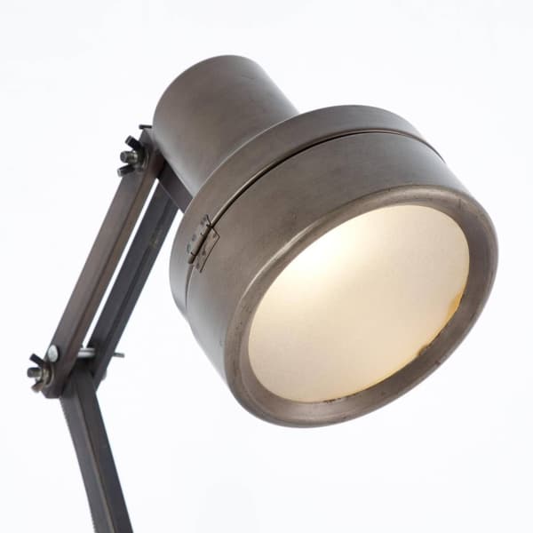 BRILLIANT lampe Hardwork bordlampe sort stål | 1x A60, E27, 28W, egnet til normale lamper (medfølger ikke) | Skala A ++ til E | Med ledningskontakt