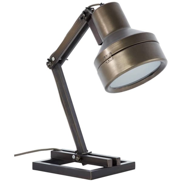 BRILLIANT lampe Hardwork bordlampe sort stål | 1x A60, E27, 28W, egnet til normale lamper (medfølger ikke) | Skala A ++ til E | Med ledningskontakt