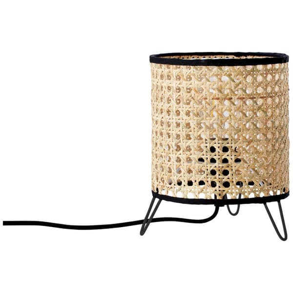 BRILLIANT lampa Wiley bordslampa rotting | 1x A60, E27, 60W, lämplig för normala lampor (ingår ej) | Skala A ++ till E | Med sladdbrytare