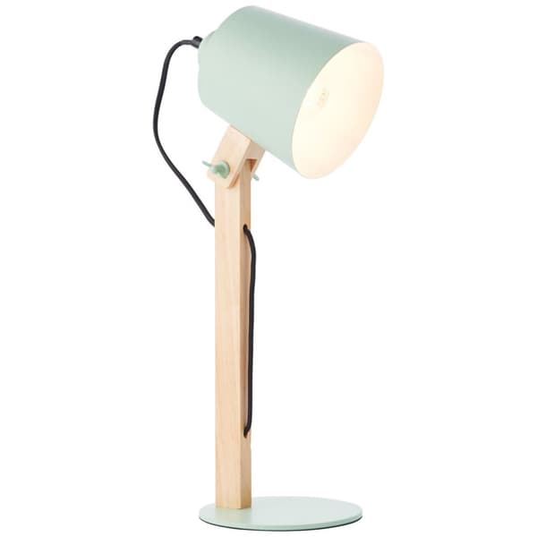 BRILLIANT lampe Drejelig bordlampe grøn mat | 1x A60, E27, 30W, egnet til normale lamper (medfølger ikke) | Skala A ++ til E | Med ledningskontakt