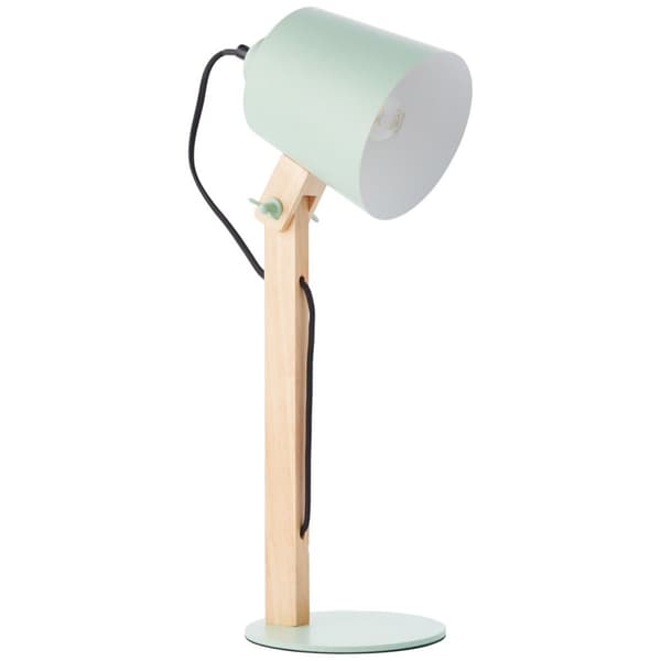 BRILLIANT lampe Drejelig bordlampe grøn mat | 1x A60, E27, 30W, egnet til normale lamper (medfølger ikke) | Skala A ++ til E | Med ledningskontakt