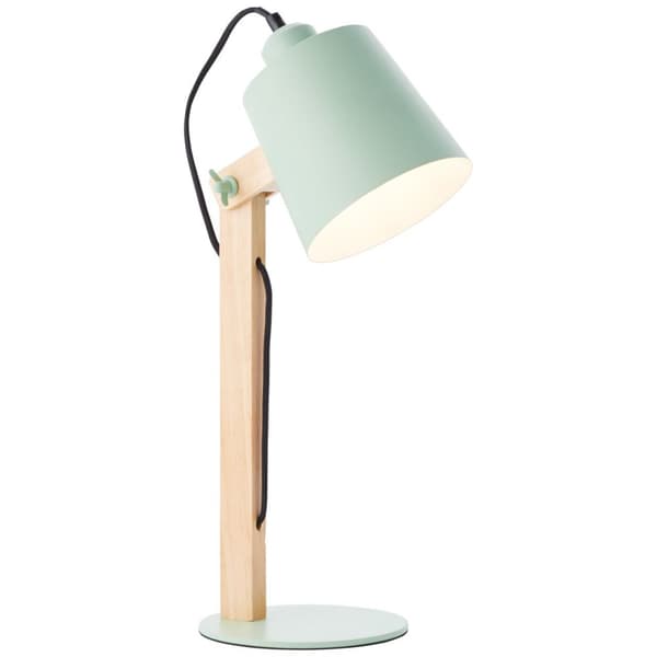 BRILLIANT lampe Drejelig bordlampe grøn mat | 1x A60, E27, 30W, egnet til normale lamper (medfølger ikke) | Skala A ++ til E | Med ledningskontakt
