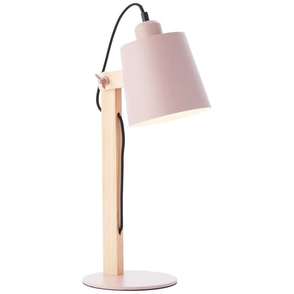 BRILLIANT lampuu Kääntyvä pöytävalaisin vaaleanpunainen matta | 1x A60, E27, 30W, sopii normaaleille lampuille (ei sisälly) | Asteikko A ++ E | Johtok