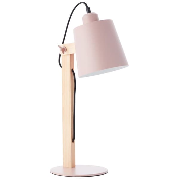 BRILLIANT lampuu Kääntyvä pöytävalaisin vaaleanpunainen matta | 1x A60, E27, 30W, sopii normaaleille lampuille (ei sisälly) | Asteikko A ++ E | Johtok