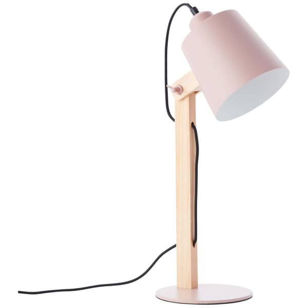 BRILLIANT lampuu Kääntyvä pöytävalaisin vaaleanpunainen matta | 1x A60, E27, 30W, sopii normaaleille lampuille (ei sisälly) | Asteikko A ++ E | Johtok