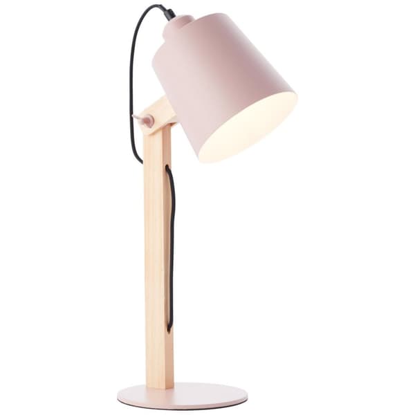 BRILLIANT lampuu Kääntyvä pöytävalaisin vaaleanpunainen matta | 1x A60, E27, 30W, sopii normaaleille lampuille (ei sisälly) | Asteikko A ++ E | Johtok