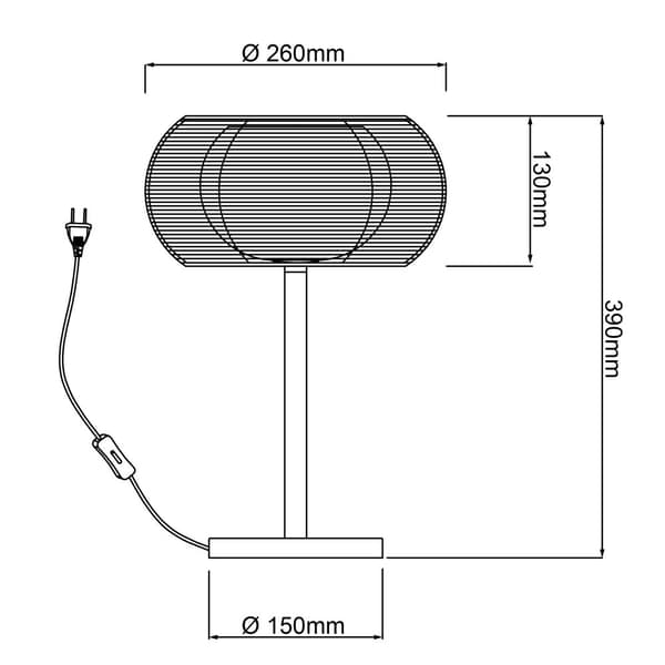 BRILLIANT lampa Avslappnande bordslampa brons / krom | 1x QT14, G9, 25W, lämplig för stiftlampor som inte ingår | Med sladdbrytare | Lämplig för LED-l