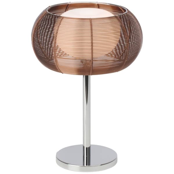 BRILLIANT lampa Avslappnande bordslampa brons / krom | 1x QT14, G9, 25W, lämplig för stiftlampor som inte ingår | Med sladdbrytare | Lämplig för LED-l