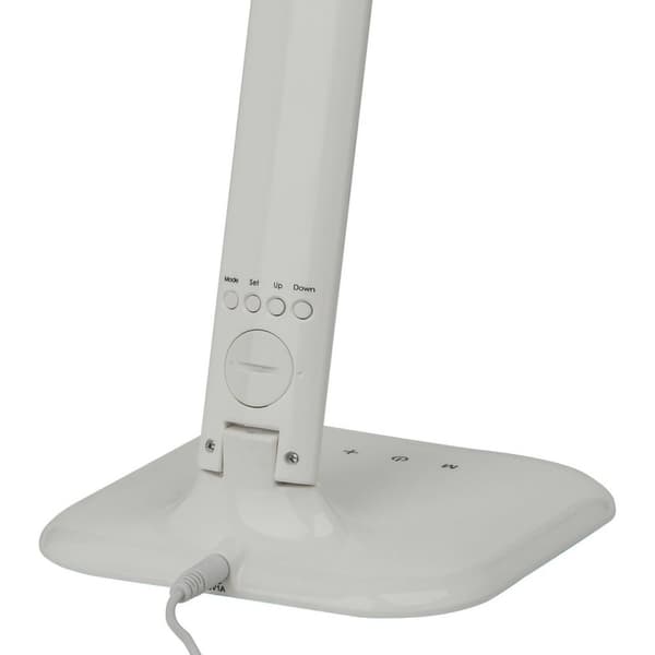 BRILLIANT lampe Glenn LED skrivebordslampe hvid | 1x 5W LED integreret SMD, 300lm, 2800-6500K | Trinløs berøringsdæmper / lysfarve justerbar | Med kal