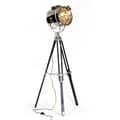 Miniatyrbillede 1 af 2: BRILLIANT lampe Cine standerlampe sort / krom | 1x A60, E27, 60W, gf normale lamper n, Ent, | Med fodkontakt | Drejeligt hoved