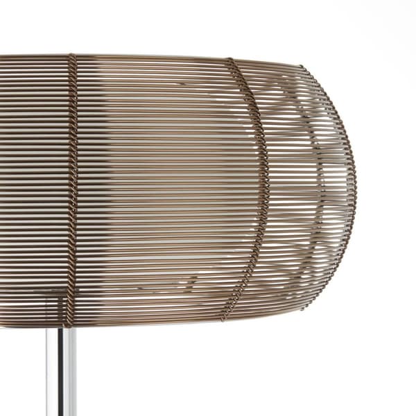 BRILLIANT lampa Relax golvlampa 2-flammar brons / krom | 2x A60, E27, 30W, gf normala lampor n, Ent, | Med fotomkopplare | Lämplig för LED-lampor