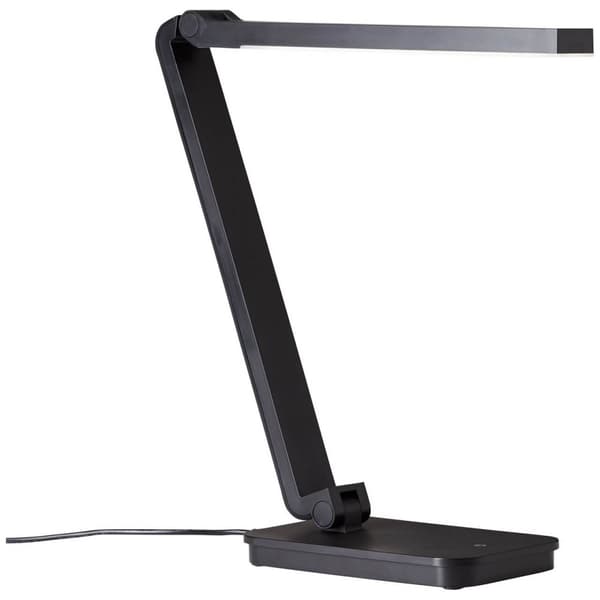 BRILLIANT lampe Tori LED bordlampe sort | 1x 5W LED integreret SMD, 320lm, 5000K | Uendeligt dæmpbar med touch-dæmper | Justerbar i højde og vinkel i