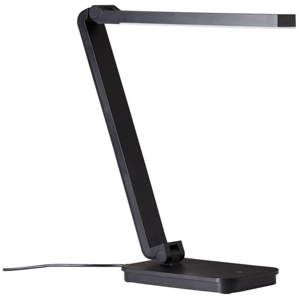 BRILLIANT lampe Tori LED bordlampe sort | 1x 5W LED integreret SMD, 320lm, 5000K | Uendeligt dæmpbar med touch-dæmper | Justerbar i højde og vinkel i