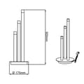 Miniatyrbild 7 av 11: BRILLIANT lampa cembalo LED-bordslampa 3-flammar alu / svart / brun | 3x 4W LED integrerad, 385lm, 3000K | Kan dimmas i tre steg med en sladdbrytare |